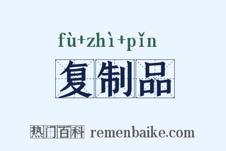 复制品是什么意思的图片